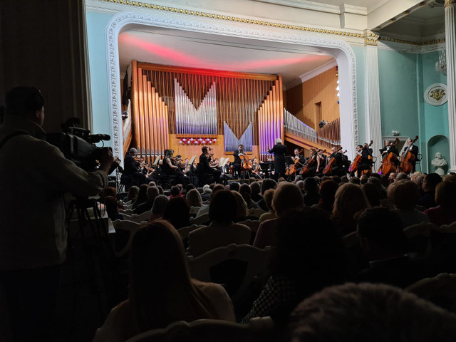 FOTO | Orchestra Simfonică a Filarmonicii ”George Enescu” din București a concertat la Chișinău, pentru prima dată după aproape 30 de ani. Radio Chișinău a fost partener media al evenimentului