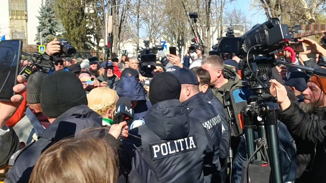 Poliția Republicii Moldova: Organizatorii protestelor au manifestat lipsă de comunicare și conlucrare cu forțele de ordine