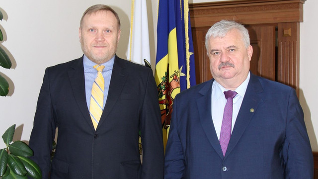 Rectorul USM a avut o întrevedere cu Ambasadorul Extraordinar și Plenipotențiar al Ucrainei în Republica Moldova