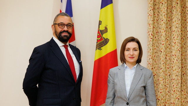 Maia Sandu, întrevedere cu șeful diplomației de la Londra, James Cleverly: „Vrem să creștem accesul produselor moldovenești pe piața din Marea Britanie”