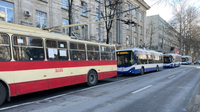 Modificări temporare în itinerarul unor troleibuze din Chișinău