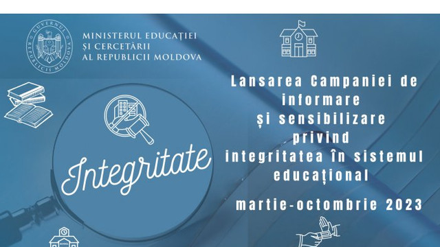 MEC și CNA au lansat o campanie de informare privind integritatea în sistemul educațional