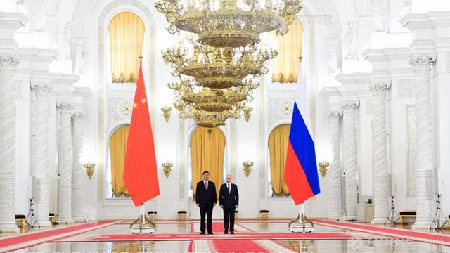 Convorbiri oficiale între Vladimir Putin și Xi Jinping la Kremlin