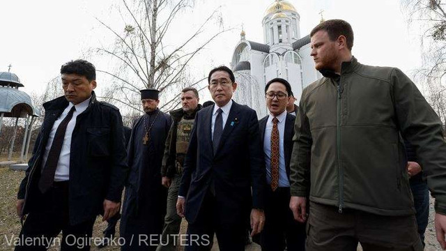 Prim-ministrul Japoniei a vizitat orașul-martir Bucea, în cadrul unei vizite ''istorice'' în Ucraina