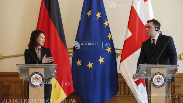 Șefa diplomației germane susține o candidatură a Georgiei la UE, însă îndeamnă la reforme