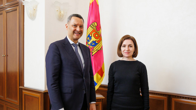 Maia Sandu a avut o întrevedere cu Șeful Oficiului Consiliului Europei la Chișinău, William Massolin 
