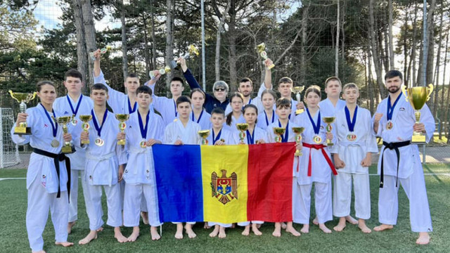 Republica Moldova a cucerit 11 medalii la Europenele de karate shotokan printre seniori
