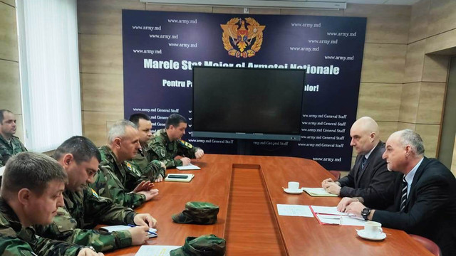 Comandantul Armatei Naționale, general de brigadă Eduard Ohladciuc a avut o întrevedere cu experții NATO