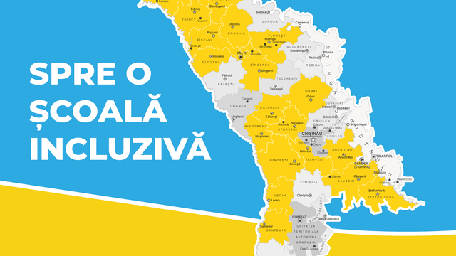 Școlile din 21 de raioane ale Republicii Moldova devin mai incluzive