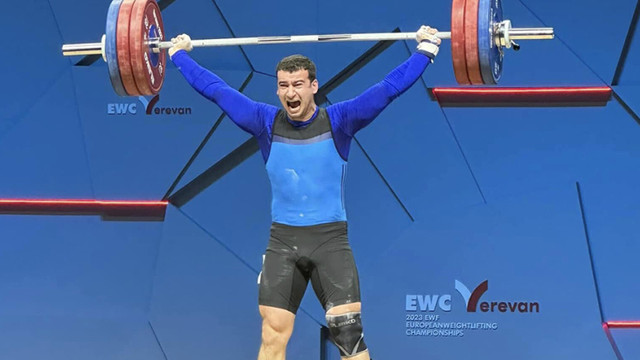 Halterofilul Marin Robu a cucerit bronzul la Campionatul European
