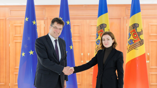 Maia Sandu a discutat cu Janez Lenarčič, Comisarul european pentru gestionarea crizelor și ajutoare umanitare