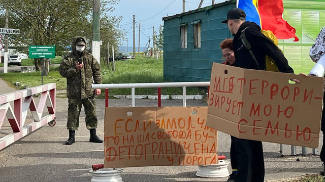 ZONA DE SECURITATE: Protest „Fără bariere” la Tighina 