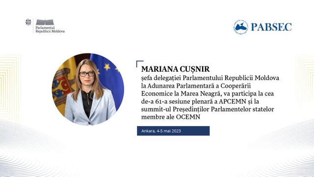 Mariana Cușnir, șefa delegației la APCEMN, va reprezenta Parlamentul la cea de-a 61-a sesiune plenară a organizației