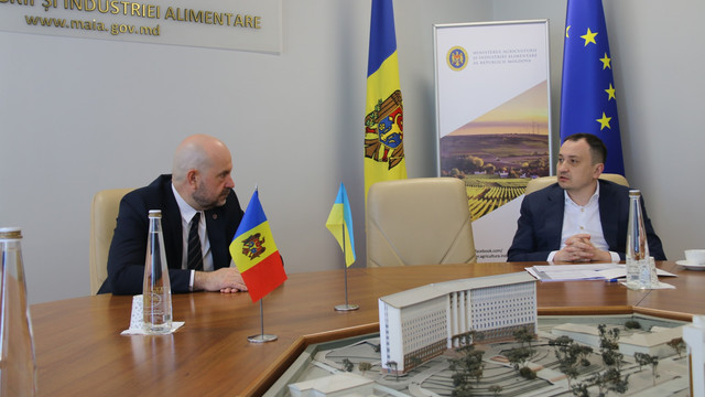 Subiectul importului și tranzitului cerealelor ucrainene discutat de vicepremierul Vladimir Bolea cu ministrul ucrainean al Agriculturii Mykola Solski
