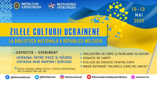 La Biblioteca Națională vor avea loc Zilele Culturii Ucrainene