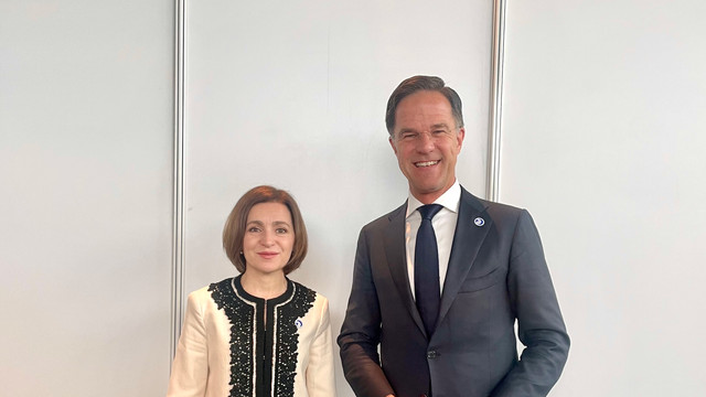 Cooperarea cu Țările de Jos, discutată de Președinta Maia Sandu și Prim-ministrul Mark Rutte