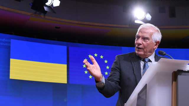 Șeful diplomației UE a propus suplimentarea cu 3,5 mld. de euro a fondului utilizat pentru finanțarea ajutorului militar pentru Ucraina