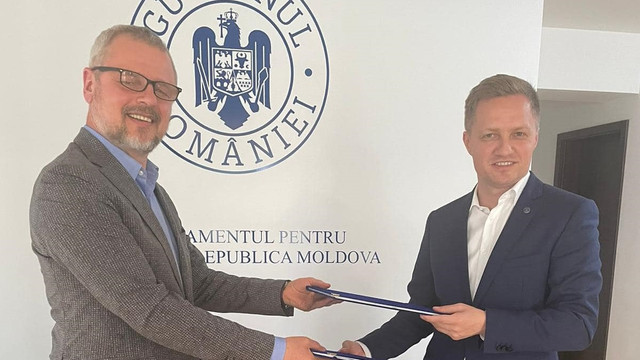 Acord de colaborare semnat la București între ministrul Culturii, Sergiu Prodan, și Adrian Dupu, secretar de stat al DRRM