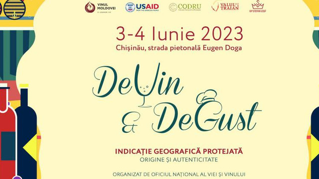 Festivalul „DeVin&DeGust”: cunoaște Vinul Moldovei din regiunile cu Indicație Geografică Protejată 
