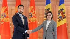 Maia Sandu a avut o întrevedere cu președintele Muntenegrului, Jakov Milatović 