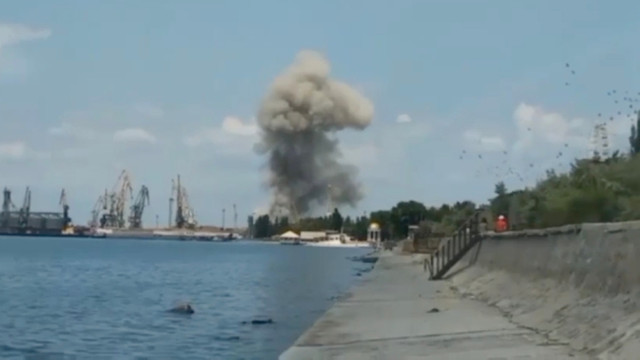 Explozii în orașul Berdiansk, ocupat de Rusia
