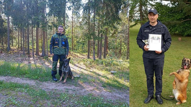 FOTO. Două echipe canine ale Poliției de Frontieră, premiate în Letonia
