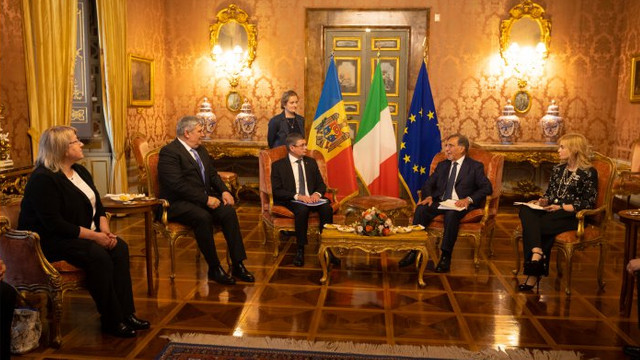 Igor Grosu a discutat cu președinții Senatului și Camerei Deputaților din Parlamentul Italiei