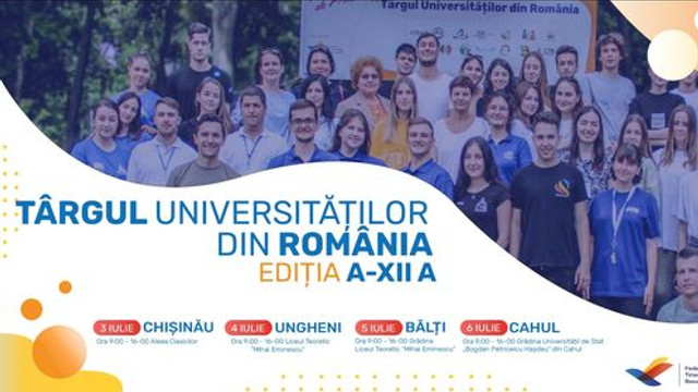 În perioada 3-6 iulie va avea loc cea de-a XII-a ediție a „Târgului Universităților din România”