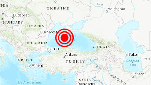 Un cutremur cu magnitudine 5 a avut loc în Marea Neagră, joi dimineața