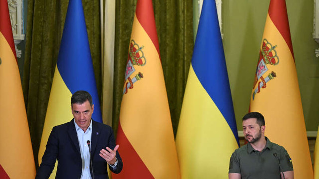 Prim-ministrul spaniol reafirmă la Kiev sprijinul 'fără echivoc' din partea UE