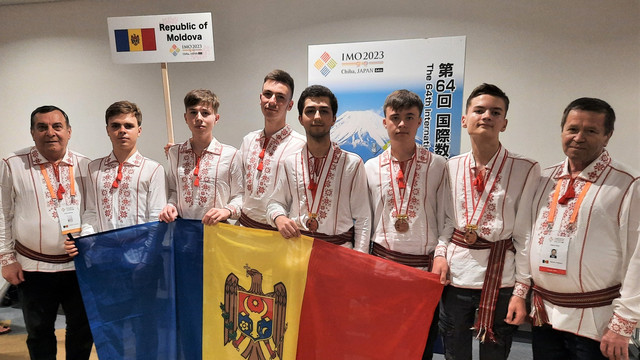 Lotul olimpic al R. Moldova a obținut trei medalii de bronz și trei mențiuni de onoare la Olimpiada Internațională de Matematică de la Tokyo