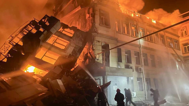 Clădirea Consulatului Chinei din Odesa, în Ucraina, a fost avariată în atacurile cu rachete și drone rusești din timpul nopții
