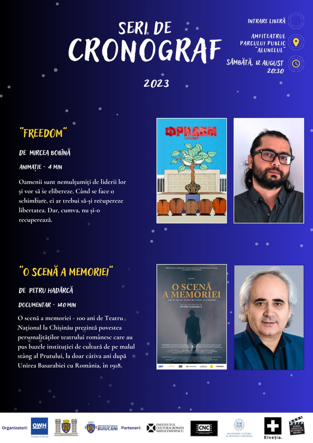 Serile de Cronograf revin la Chișinău; Programul include proiecții ale unor filme autohtone, însoțite de discuții cu autorii