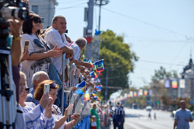 GALERIE FOTO | La Chișinău a avut loc ceremonia dedicată celei de-a 32-a aniversări a Independenței R. Moldova