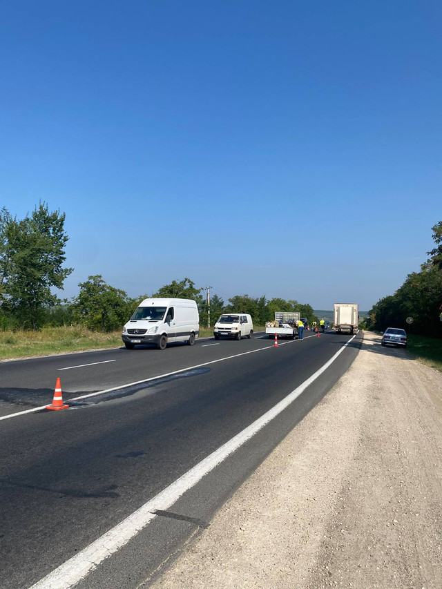 O porțiune din drumul național Chișinău – Orhei – Bălți a fost dotat cu butoane fotovoltaice