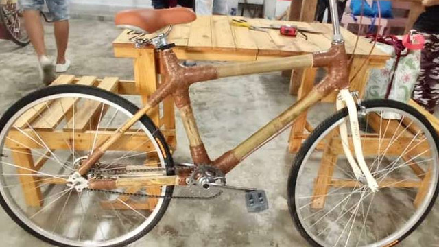 Biciclete ecologice fabricate din bambus au început să fie utilizate pe străzile din Cuba