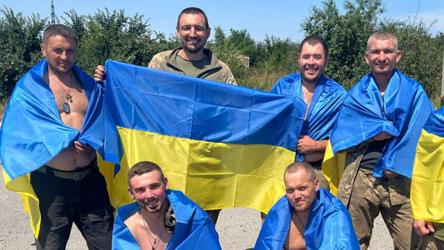 Ucraina a anunțat revenirea acasă a 22 de soldați în urma unui schimb de prizonieri cu Rusia