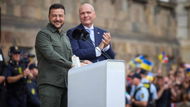 Zelenski la Copenhaga: ''Astăzi, suntem convinși că Rusia va pierde acest război''