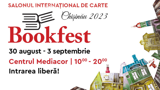 Salonul internațional de carte Bookfest 2023 la Chișinău continuă cu lansări de carte și întâlniri cu autorii. Programul complet al zilei