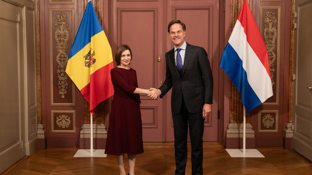 Maia Sandu a avut o întrevedere cu Prim-ministrul Țărilor de Jos, Mark Rutte