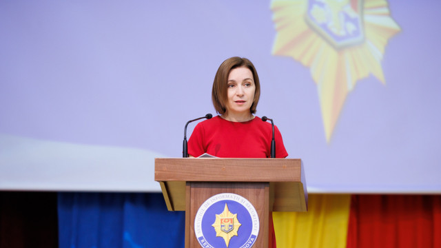 Președinta Maia Sandu, către angajații SIS de ziua profesională: „R. Moldova trebuie să fie pregătită să țină piept amenințărilor”