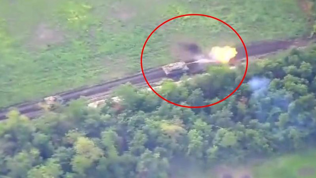 VIDEO | Imagini rare: Un tanc Leopard 2 ucrainean, în luptă directă cu două tancuri rusești