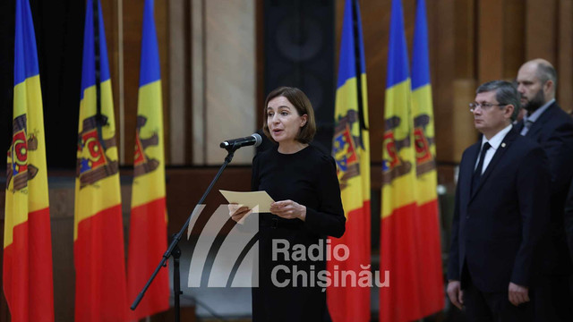 Maia Sandu, la funeraliile lui Mircea Snegur: Ne luăm astăzi rămas bun de la cel care și-a dus țara pe calea suveranități