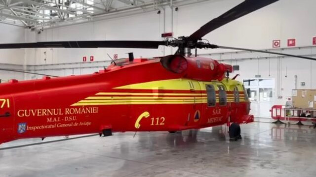 VIDEO | Noile elicoptere Black Hawk, adaptate pentru IGSU România. Șase elicoptere costă 270 milioane de euro fără TVA