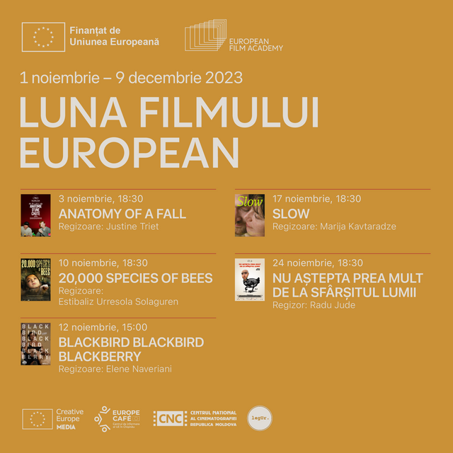 „Luna Filmului European 2023”, în premieră la Chișinău