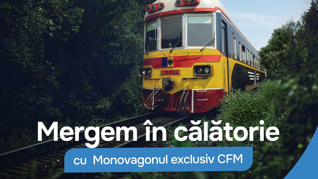 Calea Ferată din Moldova organizează o plimbare cu trenul exclusiv, pe un itinerar special, de Hramul orașului Chișinău