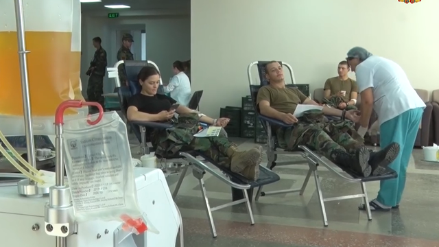 Peste 400 de militari ai Armatei Naționale au participat la o campanie de donare a sângelui