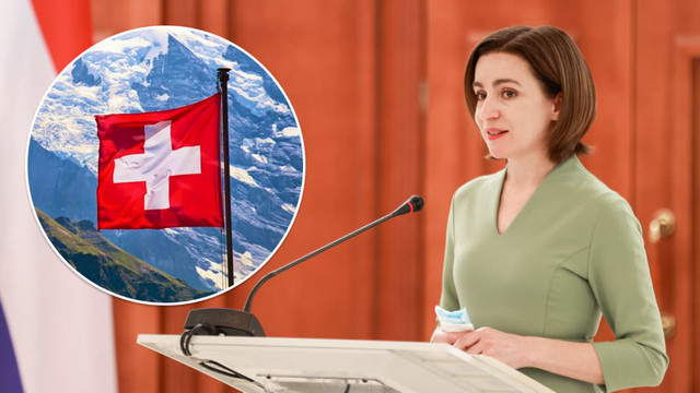 Maia Sandu va efectua o vizită oficială în Elveția