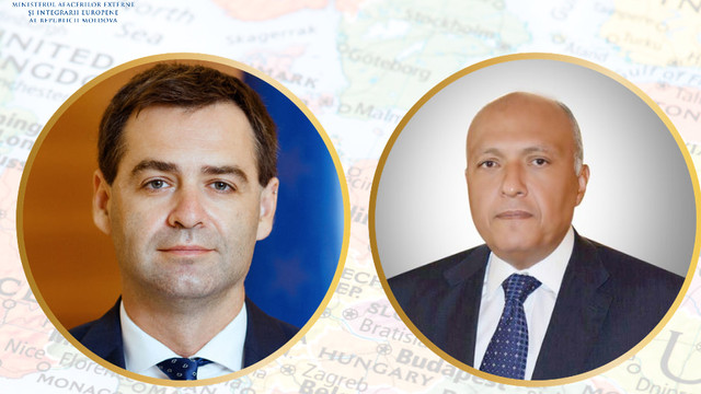 Nicu Popescu a discutat cu ministrul de externe al Egiptului despre situația cetățenilor Republicii Moldova din Fâșia Gaza