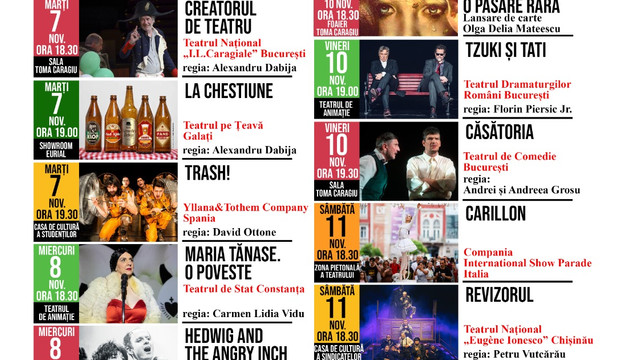 Teatrul Național „Eugene Ionesco” participă la Festivalului Internațional de Teatru 